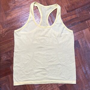 Lululemon Yellow Racerback Tank Top